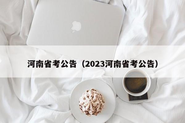 河南省考公告（2023河南省考公告）