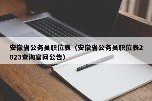 安徽省公务员职位表（安徽省公务员职位表2023查询官网公告）